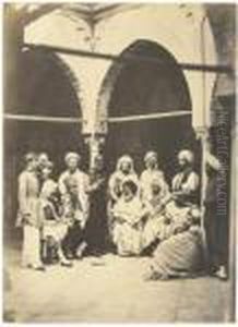 Officiers Francais Et Amins by Felix Jacques Ant. Moulin