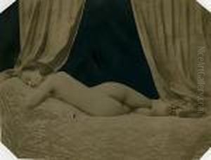 Nu Feminin Allonge by Felix Jacques Ant. Moulin