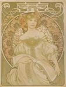 Reverie by Alphonse Maria Mucha