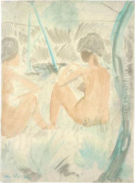 Zwei Madchen Am Wasser - view 1