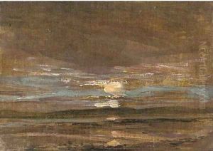 Sunset over the hills by James Lawton Wingate