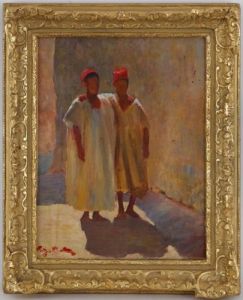 Jeunes Garcons A Bou Saada by Fritz Muller