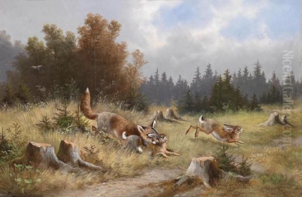 Fox And Rabbits - view 1