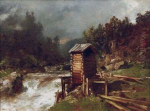 Norwegische Landschaft Mit Bergbach by Morten Muller