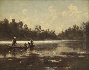 Mennesker I Robater 1876 by Morten Muller