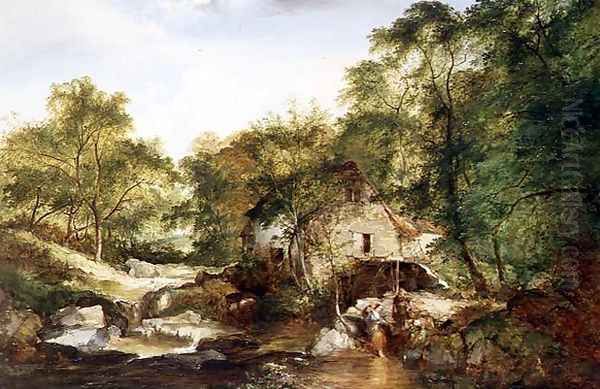 A Wooded river landscape - view 1