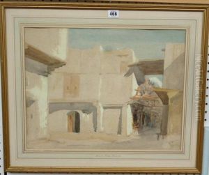 North African Street Scene by William James Muller
