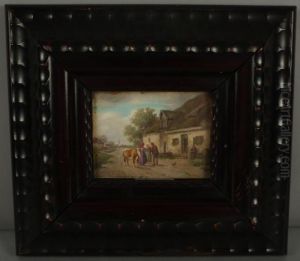 Begegnung Auf Der Dorfstrase