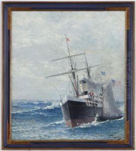 Bateau A Vapeur by Franz Muller-Gossen