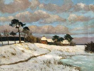 Winterlandschaft Bei Ahrenshoop