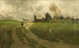 Auf Dem Weg Zum Dorf. by Paul Muller-Kaempff