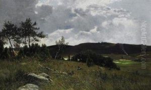 Dune Landscape On Rugen. Signed And Dated Bottom Right: P. Muller-kaempf Rgn. 1888 by Paul Muller-Kaempff
