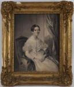 Portrait De Jeune Femme by Amelie Munier-Romilly