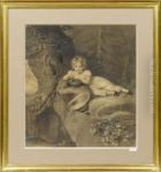 Portraitd'enfant Au Nid D'oiseaux - view 1
