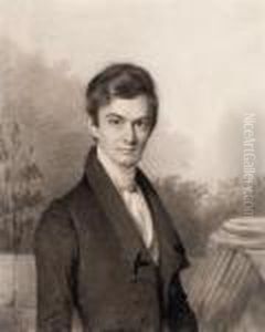 Portrait Of Napoleon Auguste Landes by Amelie Munier-Romilly