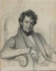 Portrait Du Pasteur David Munier by Amelie Munier-Romilly