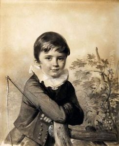 Munier-romilly,, Portrait D'un Garconnet by Amelie Munier-Romilly