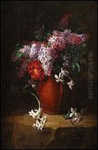 Florero Con Lilas Y Jazmin