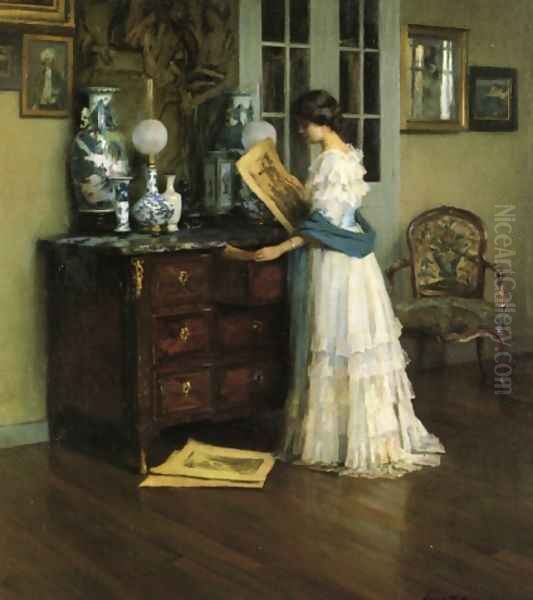 Woman in a French Interior - view 1