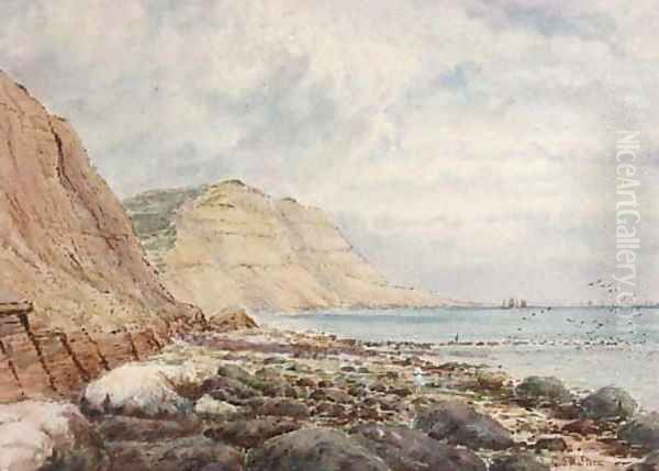 Coastal view with boats on the horizon - view 1
