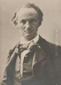 Copy Of A Portrait Of Charles Baudelaire by Paul Nadar