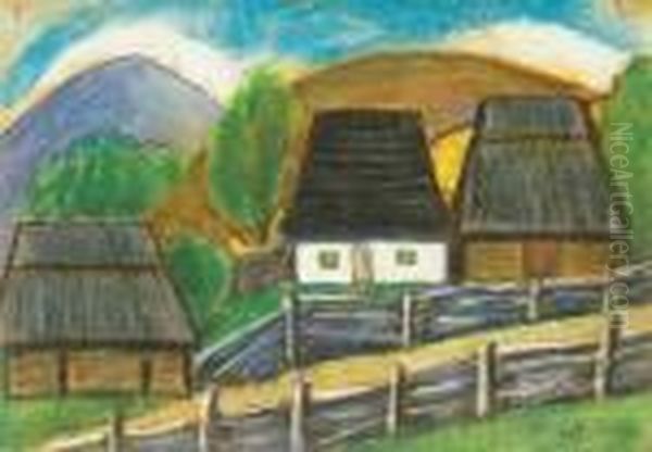 Village Scene In Transylvania - view 1
