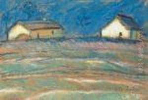 Houses By The River by Istvan Nagy