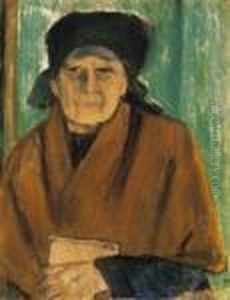 Woman With A Book by Istvan Nagy