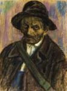 Portrait Of An Elderly Man by Istvan Nagy