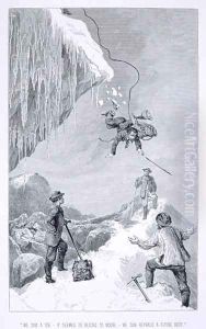 We Saw a Toe - It Seemed to Belong to Moore - We Saw Reynaud A Flying Body', from 'The Ascent of the Matterhorn by Edward Whymper, published 1860s-80s We Saw a Toe - It Seemed to Belong to Moore - We Saw Reynaud A Flying Body', from 'The Ascent of the Matterhorn by Edward Whymper, published 1860s-80s