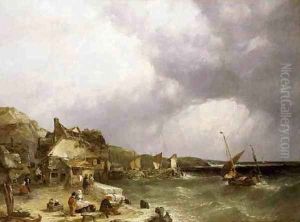 The Coast at Etaples, 1853 by John James Wilson