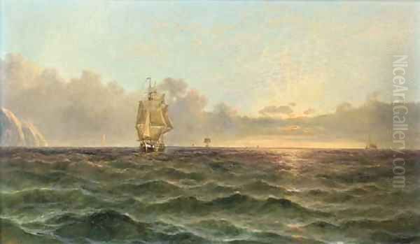 Running down the Channel at dusk - view 1