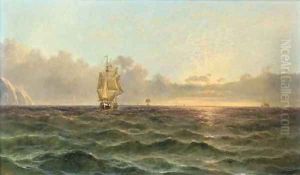 Running down the Channel at dusk by John James Wilson