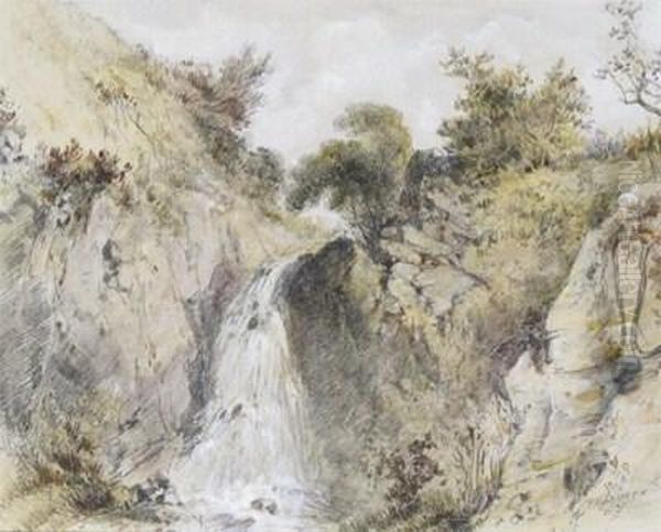 Study Of A Waterfall - view 1