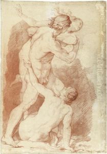The Abduction Of Helen by Charles Joseph Natoire