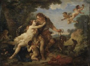 Venus Et Adonis by Charles Joseph Natoire