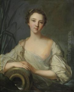 Portrait Of Louise Henriette De Bourbon-conti by Jean-Marc Nattier