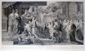 Le Couronnement De La Reine Marie De Medicis by Jean-Marc Nattier
