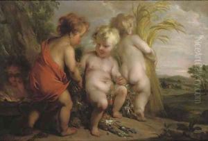 An Allegory of the Four Seasons by Jacob de Wit
