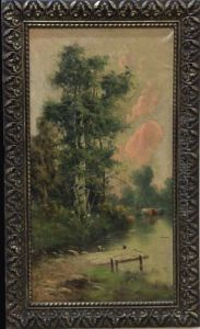 Vacas En El Rio by Pere Navarro Escuder