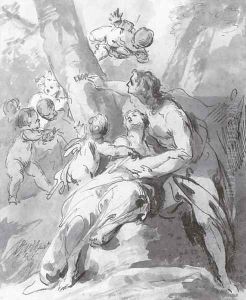 Angelica and Medoro by Jacob de Wit