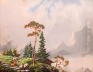 Alpine Landscape by Josef Navratil