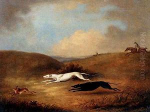 Robert Poole's Greyhounds, Pigeon And Polecat by Dean Wolstenholme, Snr.