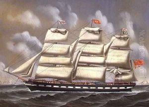 City of Fooghow of Glasgow; Capt J. Tait Passing Flushing, 1873