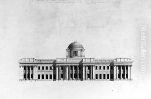 Elevation of Garden Front of a house, 1815