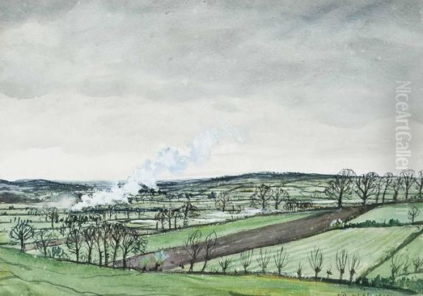 Distant Steam Train - view 1