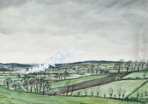 Distant Steam Train by Christopher R. Wynne Nevinson