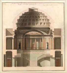Design for the 'very magnificent and imposing' mansion for the Duke of Wellington by Benjamin Dean Wyatt