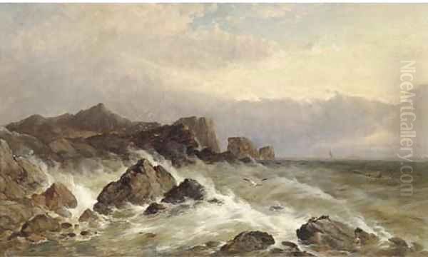 Sunset over the coast - view 1