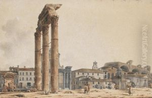 Vue Du Forum Romain by Victor-Jean Nicolle